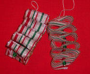 ribbon candy Christmas ornaments